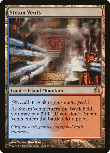 Steam vents foil return - return, to