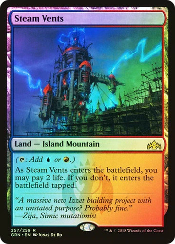 Steam vents - steam, (foil)